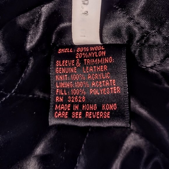 SNAP-ON 75th Anniv. Men's XL Black Wool & Leather Vintage Jacket ~ (1995) ~ EVC - Picture 9 of 14